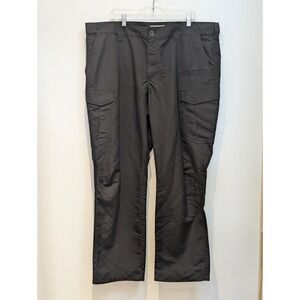 5.11 Tactical Men's Cargo Pants Straight Zip Solid Nylon Black Size 44 x 32 Work